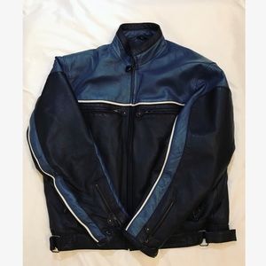 Blue & Black Motorcycle riding Jacket